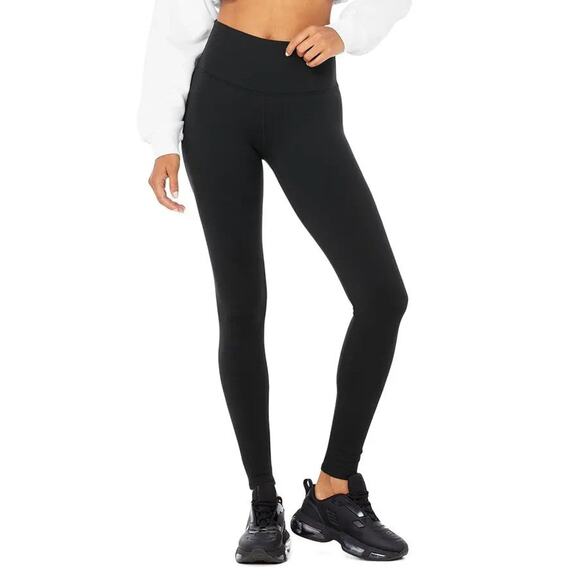 Alo Yoga High-Waist Winter Warmth Plush Legging - XXS Grey - Picture 2 of 3